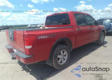 2011 Nissan Titan Pro-4X z USA, uszkodzony, nr VIN 1N6BA0EC8BN300817